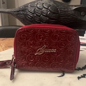 Guess Red Embossed Wallet